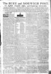 Bury and Norwich Post Wednesday 16 September 1789 Page 1