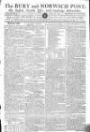 Bury and Norwich Post Wednesday 21 April 1790 Page 1