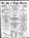 Isle of Wight Observer Saturday 02 March 1889 Page 1