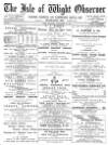 Isle of Wight Observer Saturday 20 September 1890 Page 1