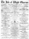 Isle of Wight Observer Saturday 04 October 1890 Page 1