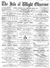 Isle of Wight Observer Saturday 08 November 1890 Page 1