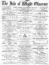 Isle of Wight Observer Saturday 22 November 1890 Page 1