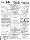 Isle of Wight Observer Saturday 13 January 1894 Page 1