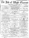 Isle of Wight Observer Saturday 27 January 1894 Page 1