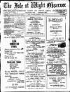 Isle of Wight Observer Saturday 09 October 1915 Page 1