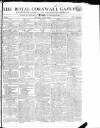 Royal Cornwall Gazette Saturday 01 April 1809 Page 1