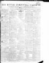Royal Cornwall Gazette Saturday 02 September 1809 Page 1