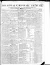Royal Cornwall Gazette Saturday 04 November 1809 Page 1