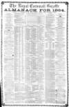 Royal Cornwall Gazette Friday 25 December 1863 Page 1