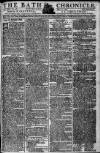 Bath Chronicle and Weekly Gazette Thursday 10 May 1787 Page 1