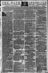 Bath Chronicle and Weekly Gazette Thursday 13 August 1789 Page 1