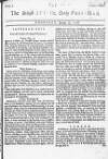 Derby Mercury Tue 16 Jan 1728 Page 1