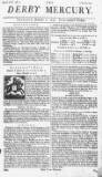 Derby Mercury Thu 09 Dec 1736 Page 1
