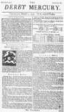 Derby Mercury Thu 03 Nov 1737 Page 1