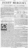 Derby Mercury Thu 10 Nov 1737 Page 1