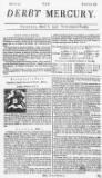Derby Mercury Wed 08 Mar 1738 Page 1