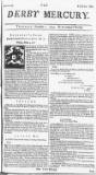 Derby Mercury Thu 01 Nov 1739 Page 1