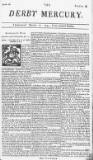 Derby Mercury Wed 27 Jan 1742 Page 1