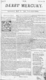 Derby Mercury Thu 18 Mar 1742 Page 1