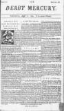 Derby Mercury Thu 12 Aug 1742 Page 1