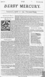 Derby Mercury Thu 16 Sep 1742 Page 1