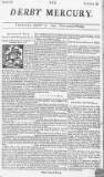 Derby Mercury Thu 30 Sep 1742 Page 1