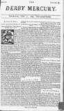Derby Mercury Thu 07 Oct 1742 Page 1