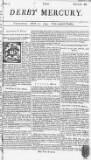 Derby Mercury Thu 31 Mar 1743 Page 1