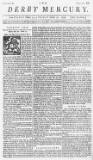 Derby Mercury Friday 20 October 1752 Page 1