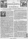 Ipswich Journal Sat 02 Oct 1725 Page 1