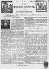 Ipswich Journal Sat 23 Oct 1725 Page 1