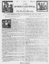 Ipswich Journal Sat 23 Jul 1726 Page 1