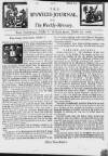 Ipswich Journal Sat 08 Oct 1726 Page 1