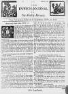 Ipswich Journal Sat 15 Oct 1726 Page 1