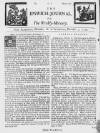 Ipswich Journal Sat 26 Nov 1726 Page 1
