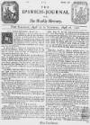 Ipswich Journal Sat 19 Aug 1727 Page 1