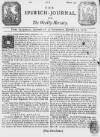 Ipswich Journal Sat 16 Sep 1727 Page 1