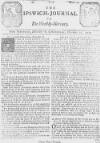 Ipswich Journal Sat 18 Nov 1727 Page 1