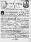 Ipswich Journal Sat 17 Feb 1728 Page 1