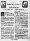 Ipswich Journal Sat 02 Mar 1728 Page 1