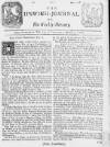 Ipswich Journal Sat 27 Jul 1728 Page 1