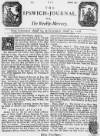 Ipswich Journal Sat 24 Aug 1728 Page 1