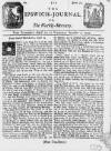 Ipswich Journal Sat 29 Aug 1730 Page 1
