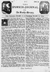Ipswich Journal Sat 12 Dec 1730 Page 1