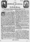 Ipswich Journal Sat 06 Feb 1731 Page 1