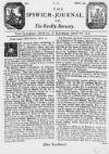 Ipswich Journal Sat 20 Mar 1731 Page 1