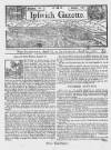 Ipswich Journal Sat 18 Aug 1733 Page 1