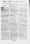 Ipswich Journal Sat 03 Nov 1739 Page 1