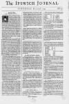 Ipswich Journal Sat 08 Mar 1740 Page 1
